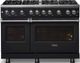 Viking® 5 Series 48" Onyx Pro Style Gas (NG) Range with Polished Chrome Trim-3