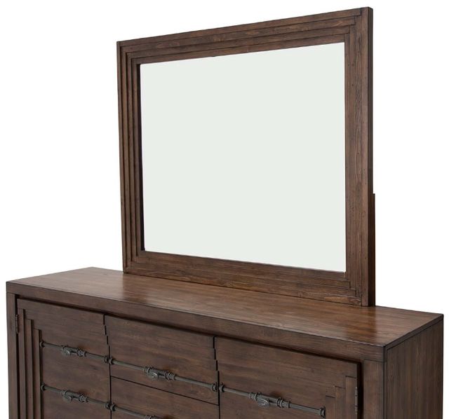 Michael Amini® Carrollton Rustic Ranch Sideboard and Mirror-4