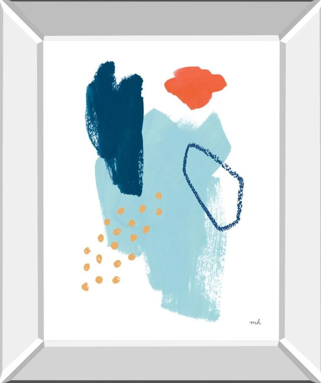 Classy Art Eternal Optimist I by Moira Hershey Mirror Framed Wall Art-0
