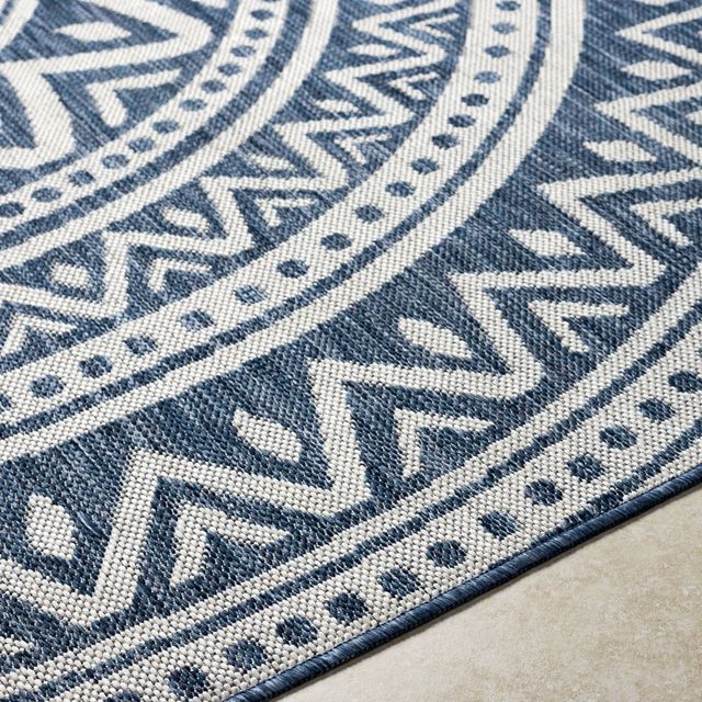 Surya Long Beach Ivory/Navy 8'x10' Area Rug-3