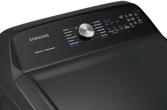 Samsung 7.4 Cu. Ft. Fingerprint Resistant Black Stainless Steel Front Load Gas Dryer-4