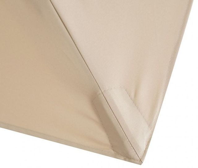 Furniture of America® Fida Beige Aluminum/Polyester Square Outdoor Umbrella with Base-4