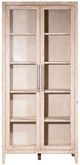 Dovetail Furniture Basel Light Warm Wash/Silver Cabinet-1