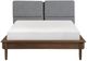 Homelegance® Astrid Gray/Walnut California King Upholstered Panel Bed-2