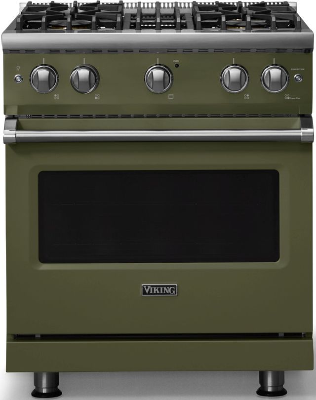 Viking® 5 Series 30" Martini Pro Style Gas (NG) Range with Polished Chrome Trim-0