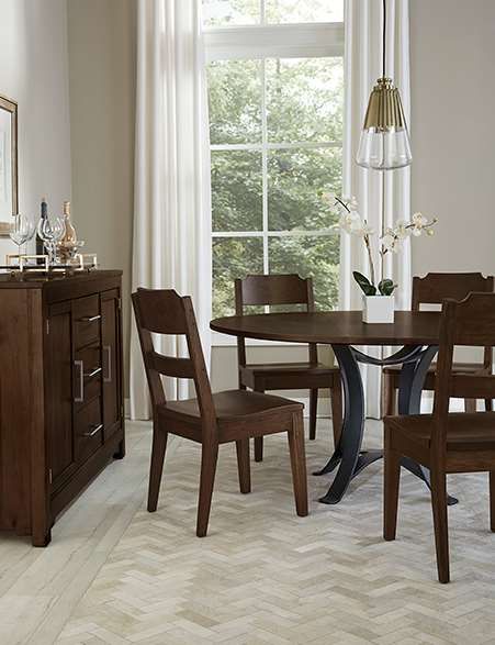 Artisan & Post by Vaughan-Bassett Crafted Cherry by Ben & Erin Napier Dark Cherry Ladderback Side Chair-2