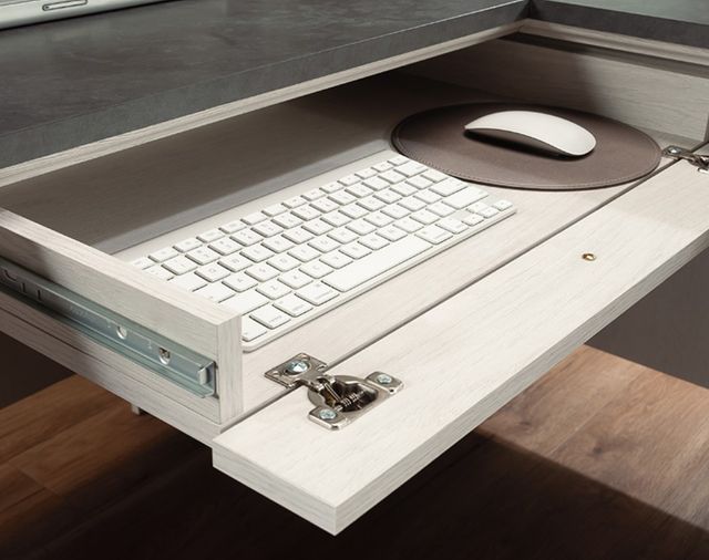 Sauder® Palladia® Glacier Oak® L-Shaped Office Desk-1