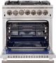 FORNO® Capriasca 30" Stainless Steel Pro Style Dual Fuel Range-1