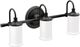Moen® Belfield™ Matte Black Three Globe Bath Light-0
