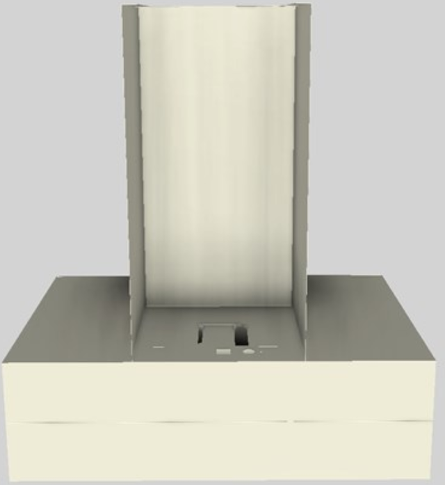 Vent-A-Hood® 30" Biscuit Contemporary Wall Mounted Range Hood-3
