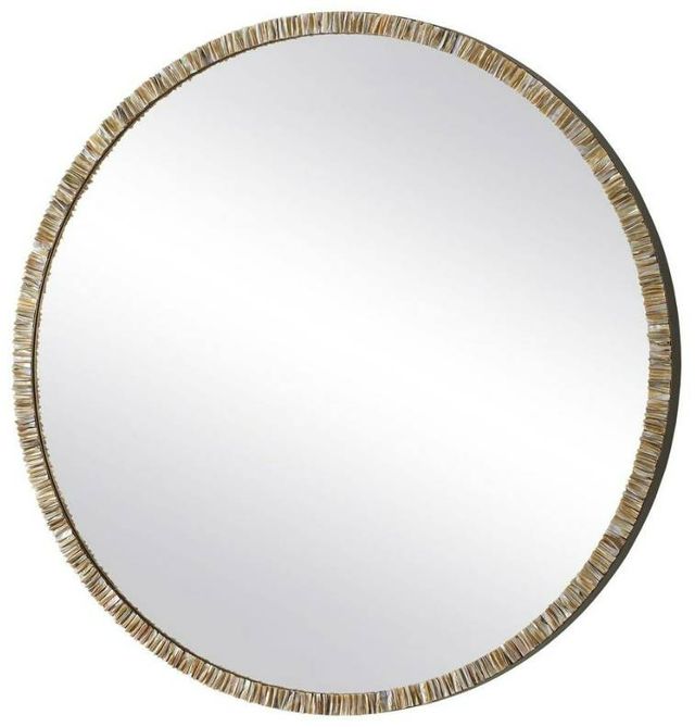 Uttermost® Odeon Bronze Round Mirror-0