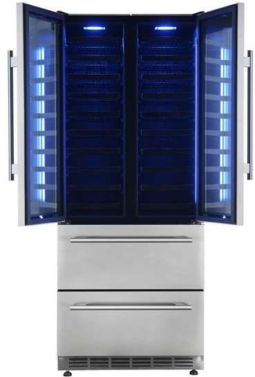 FORNO® Campania Alta Qualita 17.7 Cu. Ft. Stainless Steel Wine Column-10