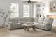 Furniture of America® Giraldus 5-Piece Beige Curved Manual Reclining Sectional-1