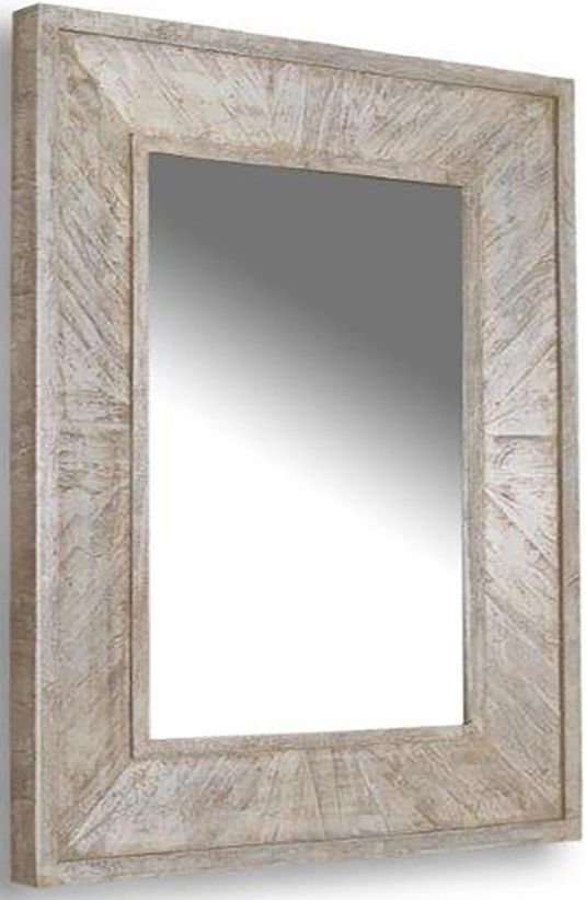 Parker House® Crossings Monaco Weathered Blanc Wall Mirror-0