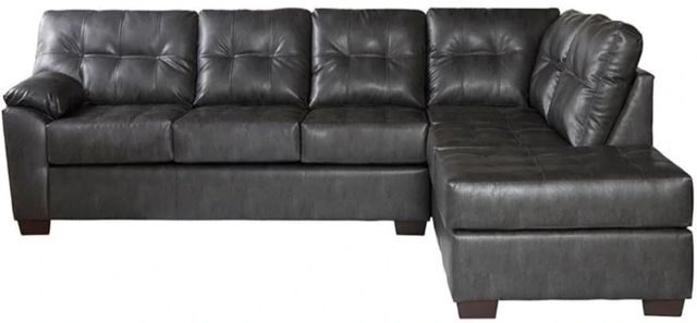 Hughes Furniture® 16900 2-Piece San Marino Cinder Right-Arm Facing Sectional and Chaise-0