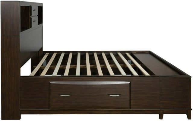 Benchcraft® Vanmore Dark Brown Queen Storage Bookcase Bed-3