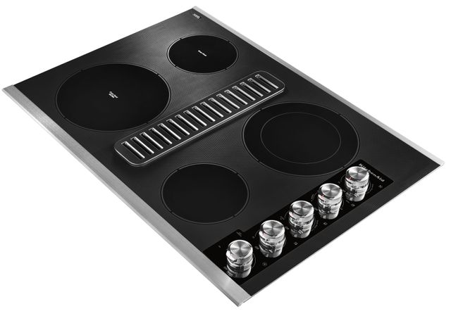 KitchenAid® 30" Stainless Steel Electric Downdraft Cooktop-1