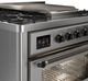 Ilve® Majestic III 36'' Stainless Steel Freestanding Dual Fuel Liquid Propane Range with Triple Glass Door and Burnished Trim-5