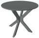 Telescope Casual 5W8T Graphite Polymers 23" Outdoor MGP Slat Round End Table-0