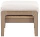 Vanguard® Furniture Customizable Drift Fabric/Teak Outdoor Ottoman-4