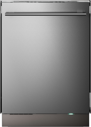 Front view of the closed ASKO 40 Series 24" Stainless Steel Built In Dishwasher