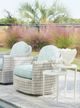 Tommy Bahama® Outdoor Seabrook Oyster Tiered End Table with Glass Top-2