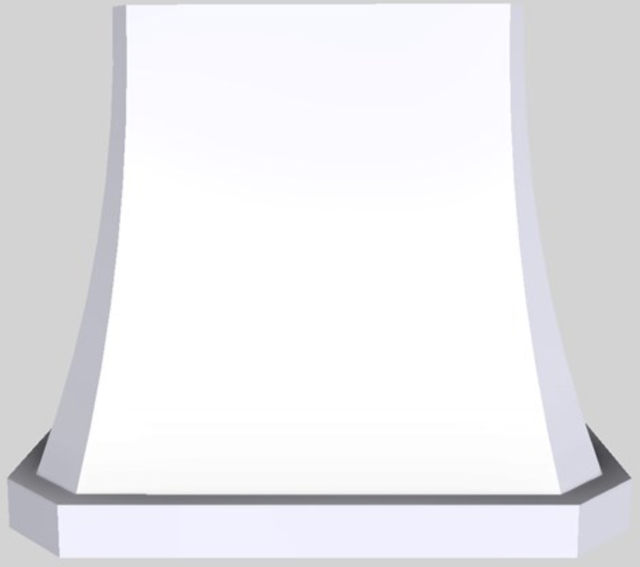 Vent-A-Hood® Designer Series 36" White Island Range Hood-0