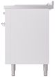 Ilve® Nostalgie II Series 60" White Pro Style Dual Fuel Range-4