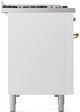 Ilve® Nostalgie II Series 48" Custom RAL Color Pro Style Dual Fuel Range-3