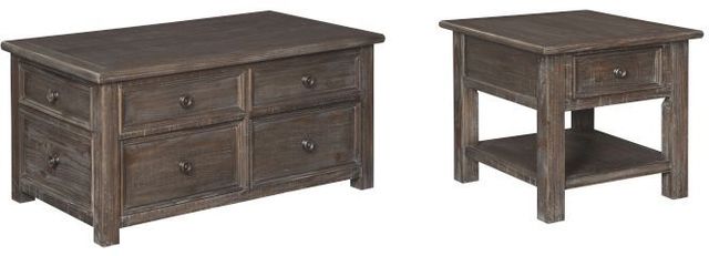Signature Design by Ashley® Wyndahl 3-Piece Rustic Brown Living Room Table Set-0