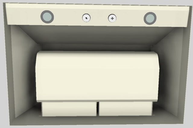Vent-A-Hood® 30" Biscuit Wall Mounted Liner Insert-3