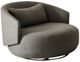 Liberty Furniture Haley Charcoal Swivel Cuddler Chair-0