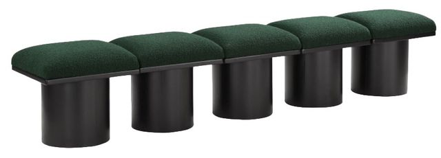 Meridian Furniture Pavilion 5-Piece Green/Black 90" Modular Bench Set-0