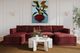 TOV Furniture Willow 6-Piece Red U-Shape Sectional-1