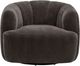 TOV Furniture Jasmine Storm Gray Chenille Basketweave Swivel Accent Chair-3