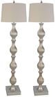 Nationwide Furniture Distributors Two Silver Floor Lamps-0