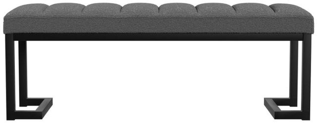 Coaster® Mesa Charcoal Boucle Upholstered Accent Bench-1
