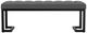 Coaster® Mesa Charcoal Boucle Upholstered Accent Bench-1