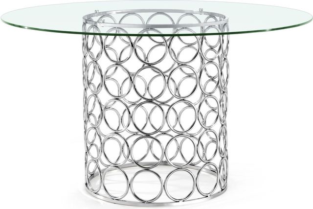 Meridian Furniture Opal Chrome Dining Table-0