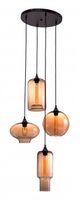 Zuo® Lambie Rust/Amber Ceiling Lamp-0