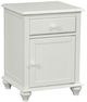 John Thomas Furniture® Cottage White 1-Drawer Nightstand-0