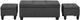 Elements International Ethan 3-Piece Charcoal Ottoman Set-0