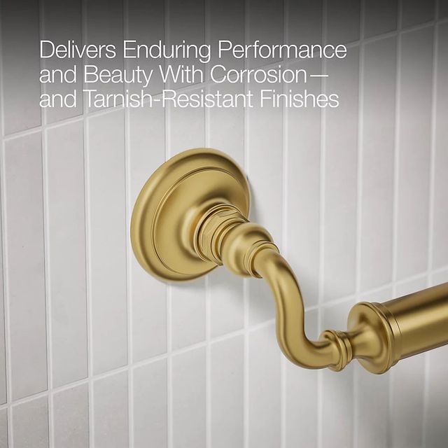 KOHLER® Artifacts® Vibrant Brushed Moderne Brass 42"  Grab Bar-4
