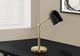 Monarch Specialties Inc. Brass Desk Lamp with Black Metal Shade-2