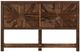 International Furniture Direct Praga Brown Eastern King Panel Bed-2
