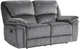 Homelegance® Muirfield Gray Manual Double Reclining Loveseat-0