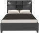 Bernards Calypso Music Black Queen Panel Bed with Bluetooth-2
