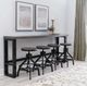 Powell® Haywood 5-Piece Black/Gray Sofa Bar Set-1