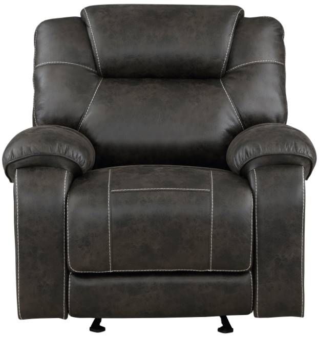 Homelegance® Gainesville Chocolate Glider Manual Reclining Chair-2