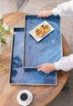 A & B Home Modern Chic 2-Piece Blue Rectangular Tray Set-5